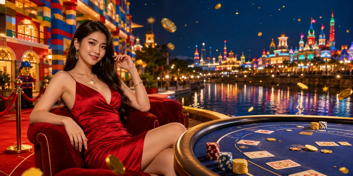 Permainan baccarat bergaya Melayu di Malaysia dengan suasana kasino mewah
